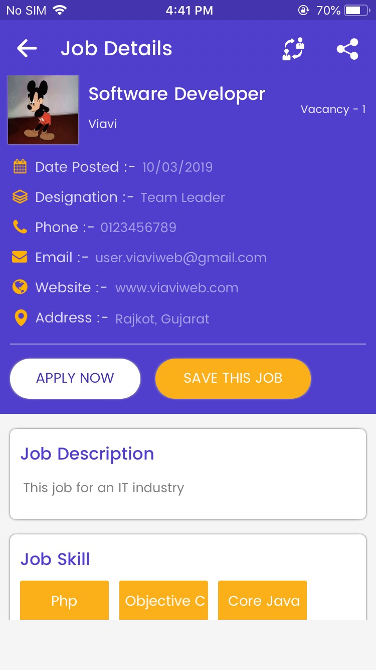 iOS Jobs App (Job Seeker, Job Provider, Naukri, Shine, Indeed, Resume